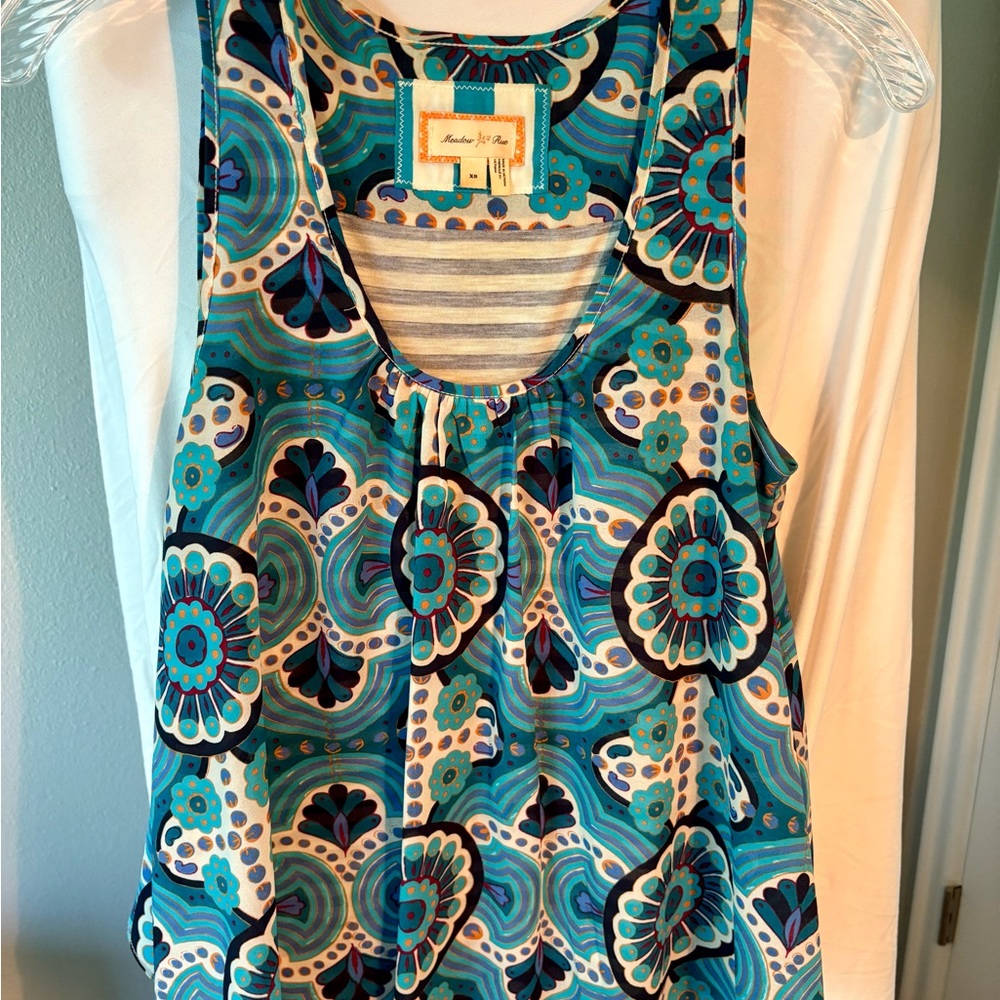 Anthropologie Meadow Rue Paisley Sleeveless Top